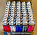Wholesale Disposable Lighters Adjustable Flame Transparent Display 50 value