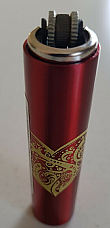 Clipper metal micro unique rare pattern collectable  Red