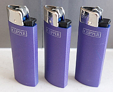 Clipper super lighter  BRIO micro  3 solid metallic purple hi tech great quality