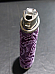 Bic purple embroided hearts case complete with lighter unique rare