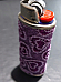 Bic purple embroided hearts case complete with lighter unique rare