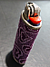 Bic purple embroided hearts case complete with lighter unique rare