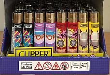 CLIPPER LIGHTERS wholesale  48  pop art  collectible comes 3 led ligh