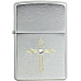 Genuine ZIPPO 28804 – ZIPPO CROSS WITH SWAROVSKI CRYSTAL BRUSHED CHROME