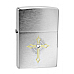 Genuine ZIPPO 28804 – ZIPPO CROSS WITH SWAROVSKI CRYSTAL BRUSHED CHROME