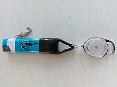 Zico Aquatic lighter gas refillable collectable unique  with retracktable leash