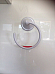 1 NEW NALEON Towel ring WHITE USE ON GLASS, TILES, CERAMICS, PLASTICS.