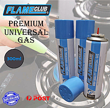 Premium 3 x Butane Gas Universal Refill Jet Lighter Changable Nozzle 300ml
