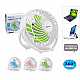 SANSAI USB MINI Desk Fan, OPERATE FROM YOUR COMPUTER 360 DEGREE ROTATION
