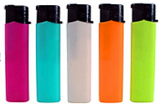 Fluro refillable large lighters lot of five assorted colours great quality