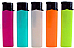 Fluro refillable large lighters lot of five assorted colours great quality