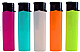 Fluro refillable large lighters lot of five assorted colours great quality