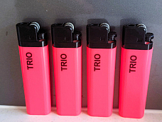 lighters lot of 4 Large slimline neon Pink disposable Normal flame
