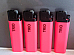 lighters lot of 4 Large slimline neon Pink disposable Normal flame