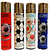 Clipper super lighter gas refillable collectable,set of 4 most reliable lighter