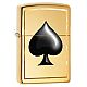 Genuine ZIPPO 29094 ACE OF SPADES – HIGH POLISH BRASS