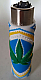 Clipper super lighter gas refillable collectable unique rubber case weed design