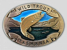 Tasmanian  wild  Trout quality  belt   buckle Tasmanian  made  very high quality