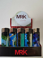 MRK by Zico wholesale lighters display of fifty  electronic Scenery collectable