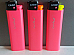 Cricket lighters lot of 3 Large slimline neon pink disposable