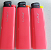 Cricket lighters lot of 3 Large slimline neon pink disposable