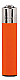 Clipper super lighter gas refillable collectable, solid orange