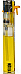 slimline gas refillable normal flame see through lighter yellow