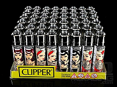 CLIPPER LIGHTERS wholesale  48 Rockabilly  collectible comes with bonus led lig