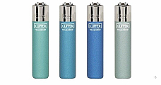 Clipper  4 x Metallic  Refillable Lighters  collectable set of 4+ bonus