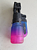 Powerfull Jet Flame Lighter Adjustable Flame Soft Touch Rubberized Pink And Blu