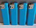 4xlarge  Electronic Lighters gas refillable adjustable flame solid colour Blue