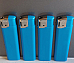 4xlarge  Electronic Lighters gas refillable adjustable flame solid colour Blue