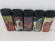 new large gas refillable electronic Animals  lighters large x 5 fast shipping