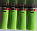 4 X large  disposable  Boom Lighters adjustable flame solid green