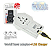 Sansai world travel adapter plus usb charger