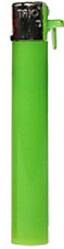 slimline gas refillable normal flame solid colour lighter Green