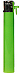 slimline gas refillable normal flame solid colour lighter Green