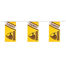 Hawthorn Hawks AFL Bunting 5 Meters! Bunting  fast shipping