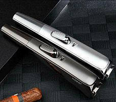 JOBON Long Shot Jet Lighter Torch Strong Windproof Flame Adjustable Gun Gift box