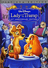 Walt Disneys Lady And The Tramp 50th Anniversary Platinum Edition 2Disc DVD