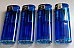 4 X large  Electronic Lighters gas refillable adjustable flame BLUE