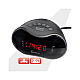 Sansai  AM/FM Alarm Clock Radio large red  led display Snooze Sleep back up