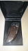 Laguigle gas refilable wedge shape normal flame lighter wood look gift boxed