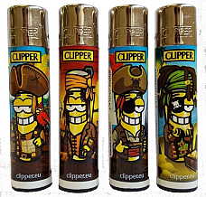 Clipper super lighter gas refillable collectable,set of 4 most reliable lighter