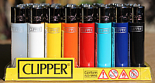 CLIPPER LIGHTERS wholesale  48 solid colours comes 3 led torch lighters