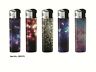 LIGHTER ELECTRONIC GAS REFILLABLE GLOW, QUALITY lot of five +++