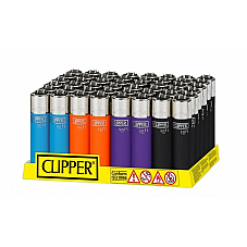 Micro CLIPPER LIGHTERS wholesale  48 soft to colours comes 3 led torch lighters