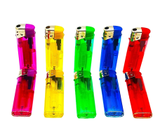 30 X large  Electronic Lighters gas refillable adjustable flame assorted colors