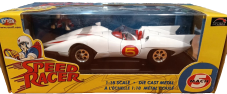 Joyride 1:18 Speed Racer Mach 5 Die Cast Model & Chim Chim Figurine