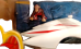 Joyride 1:18 Speed Racer Mach 5 Die Cast Model & Chim Chim Figurine